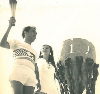 San Sebastián conmemora la llegada de la Antorcha Olímpica hace 55 años