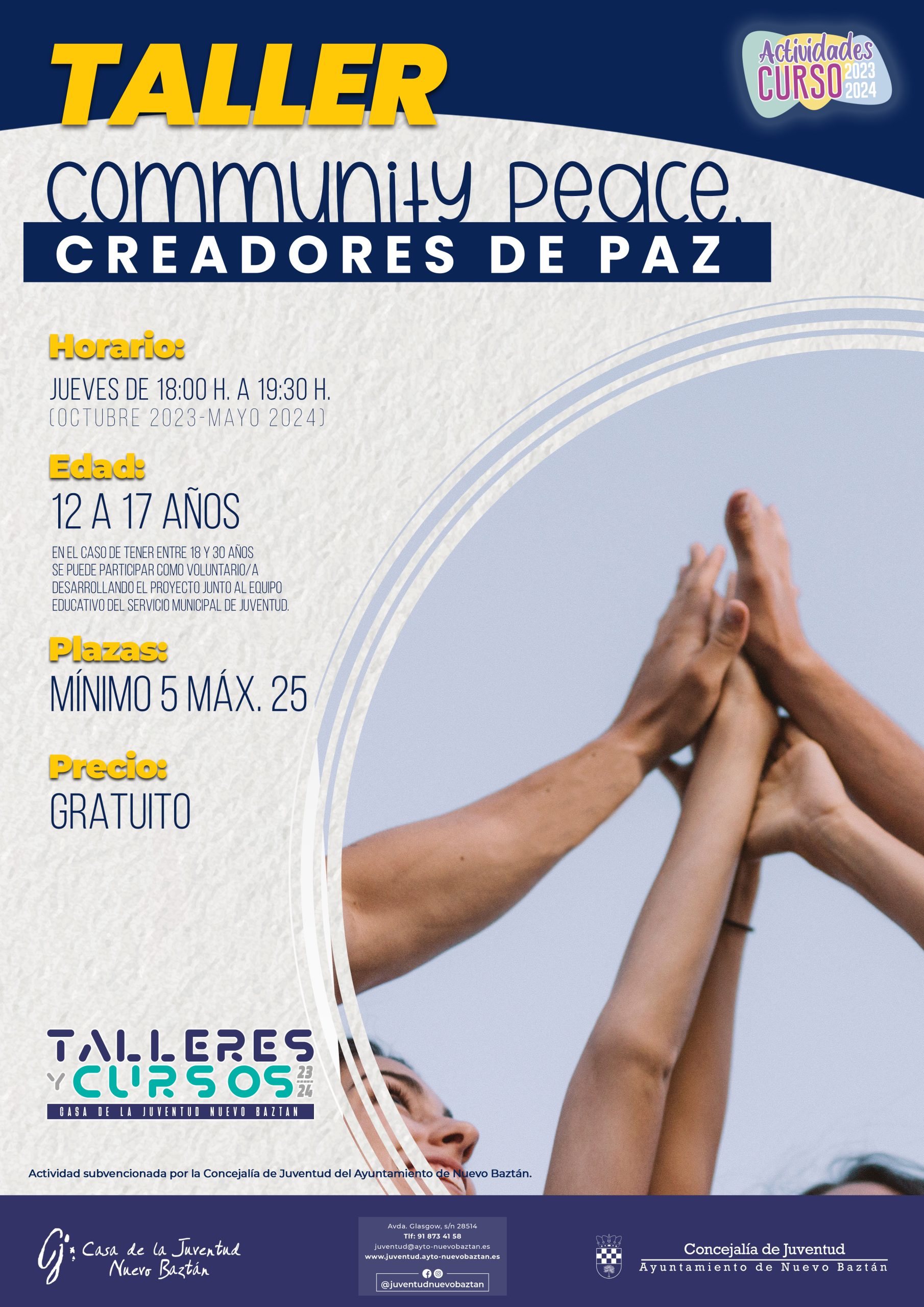 Aprendiendo en Paz, una acción pedagógica desde la Concejalía de Juventud
