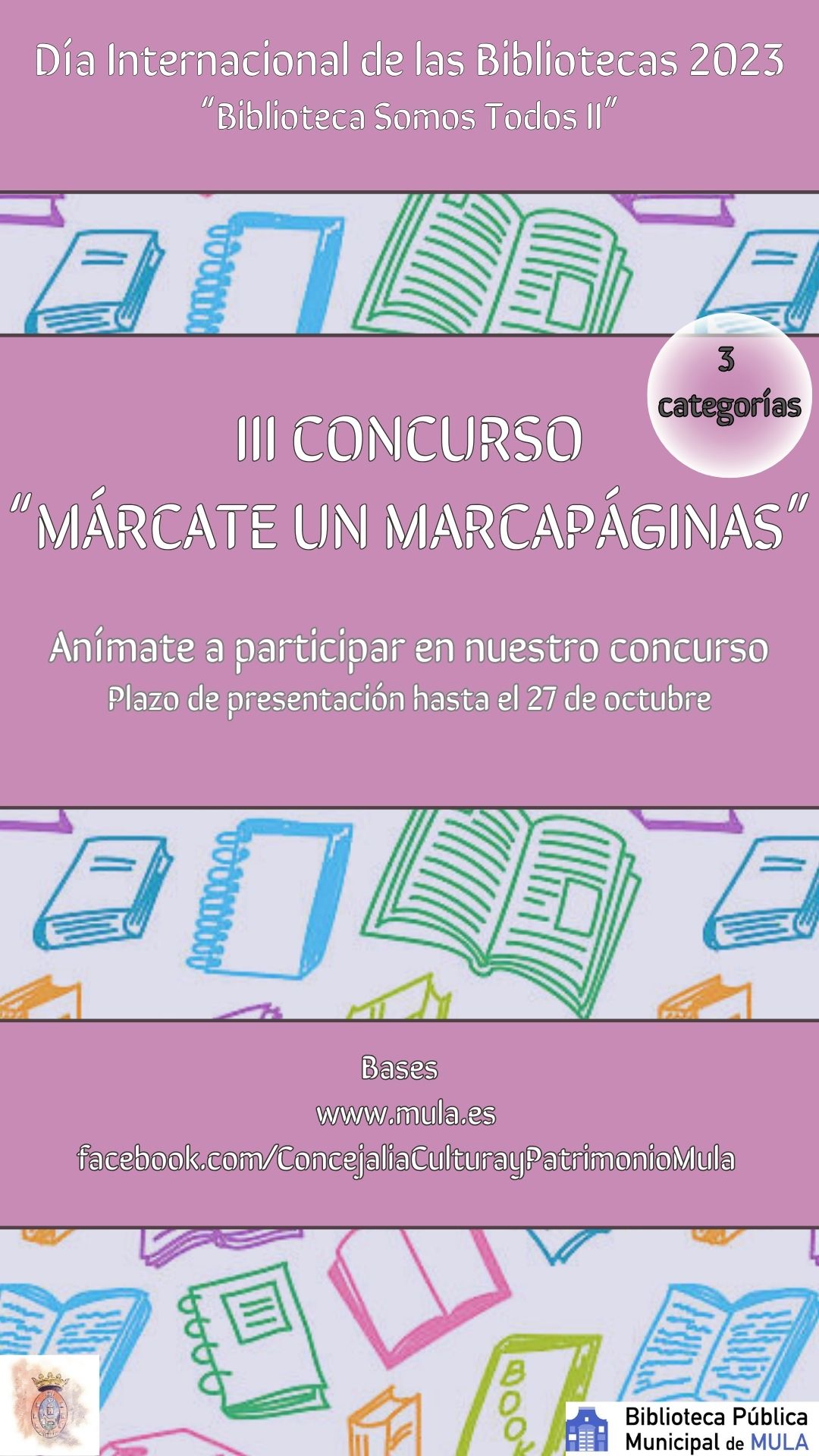 CULTURA| III edición del concurso 'Márcate un marcapáginas' - participación abierta hasta el 27 de octubre