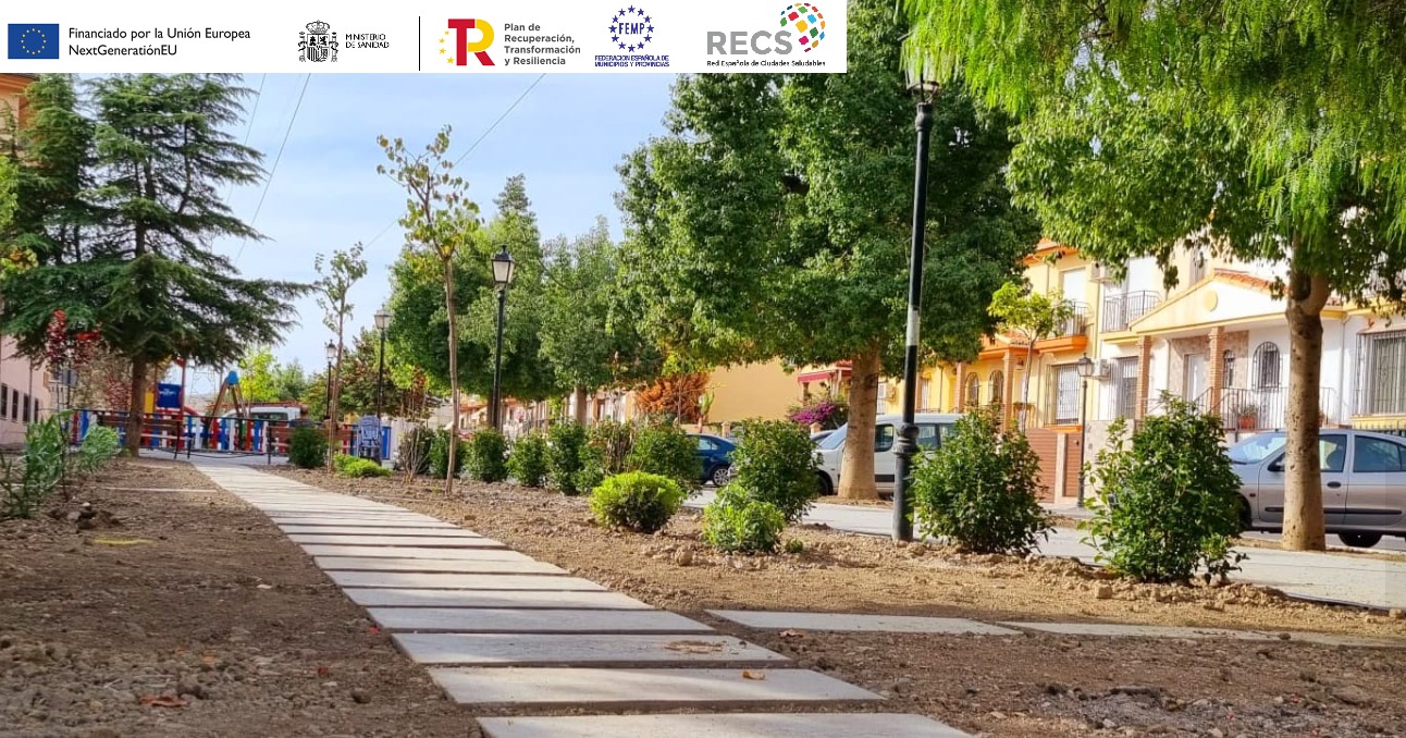 Cúllar Vega culmina la remodelación del Paseo Jerónimo de Rueda