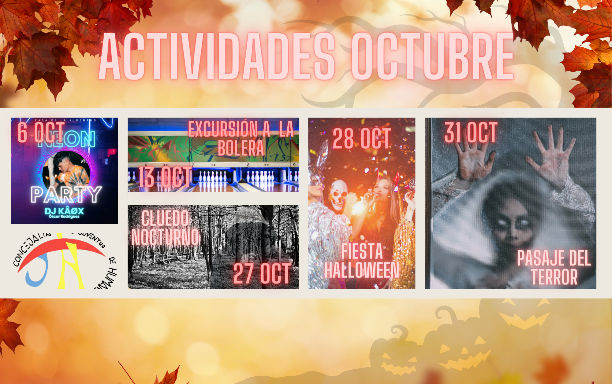 La Concejalía de Adolescencia y Juventud presenta las actividades durante el mes de octubre
