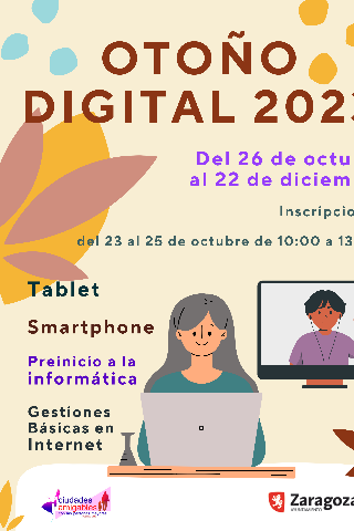 Otoño digital 2023. Agenda Zaragoza. Ayuntamiento de Zaragoza