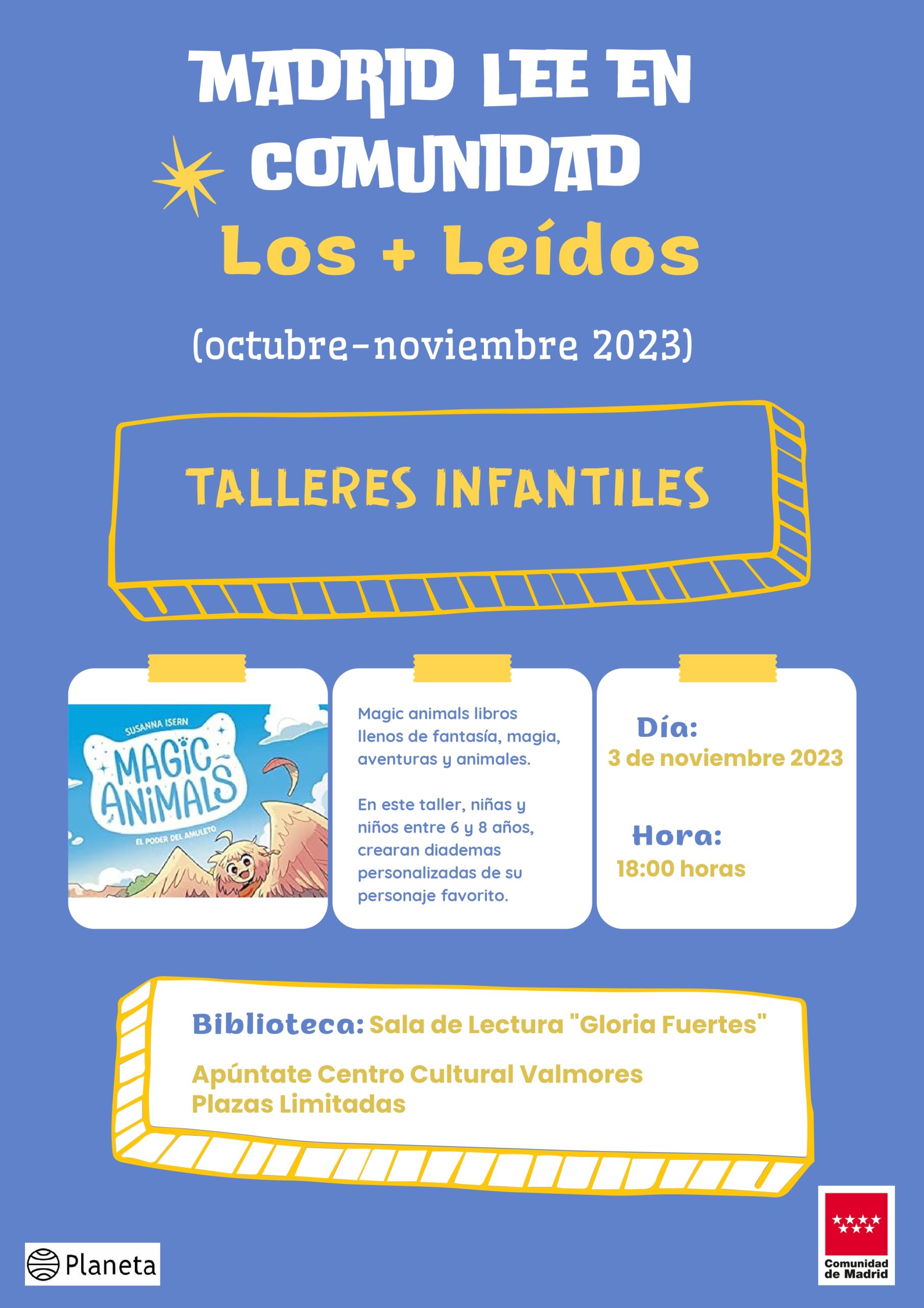Taller Infantil de Lectura en el Centro Cultural Valmores