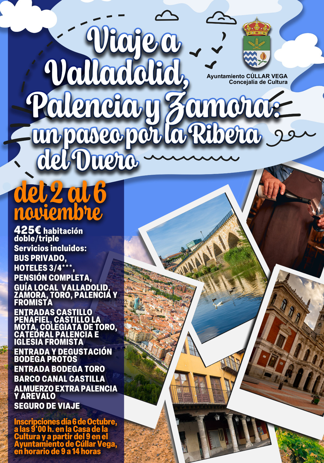 Viaje a Valladolid, Palencia y Zamora: un paseo por la Ribera del Duero del 2 al 6 de noviembre de 2023