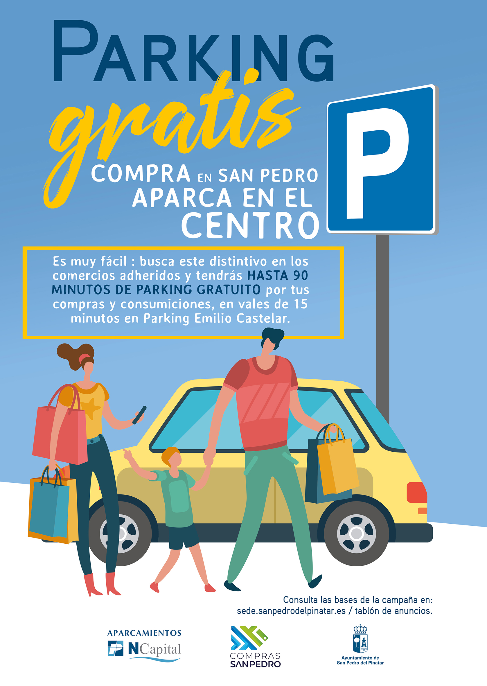 Arranca la campaña de bonos de aparcamiento gratuito para fomentar las compras en el centro