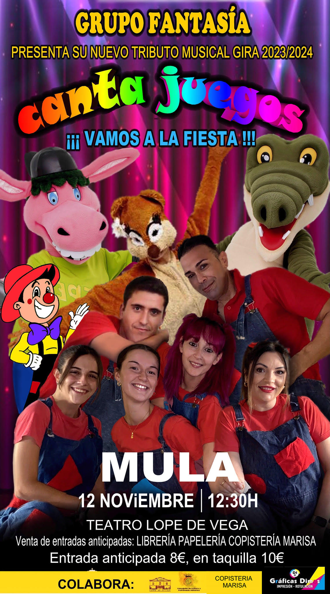 CULTURA | Espectáculo infantil: "Cantajuegos: ¡Vamos a la fiesta!" - 12 de noviembre