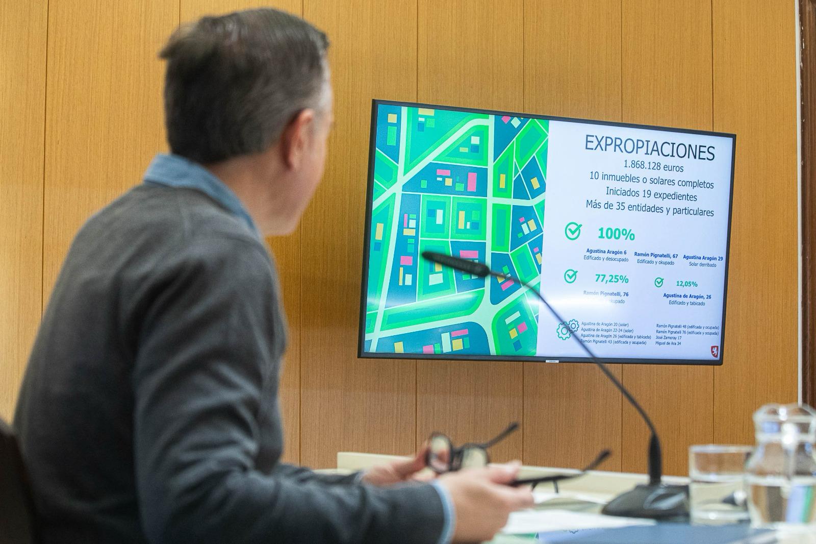 El Ayuntamiento logra formalizar las primeras expropiaciones del Plan Especial Pignatelli e iniciará los trámites para desalojar a okupas. Noticia. Ayuntamiento de Zaragoza