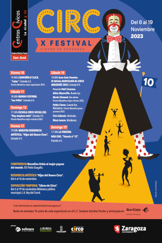 Festival de Circo Ciudad de Zaragoza 2023. Agenda Zaragoza. Ayuntamiento de Zaragoza
