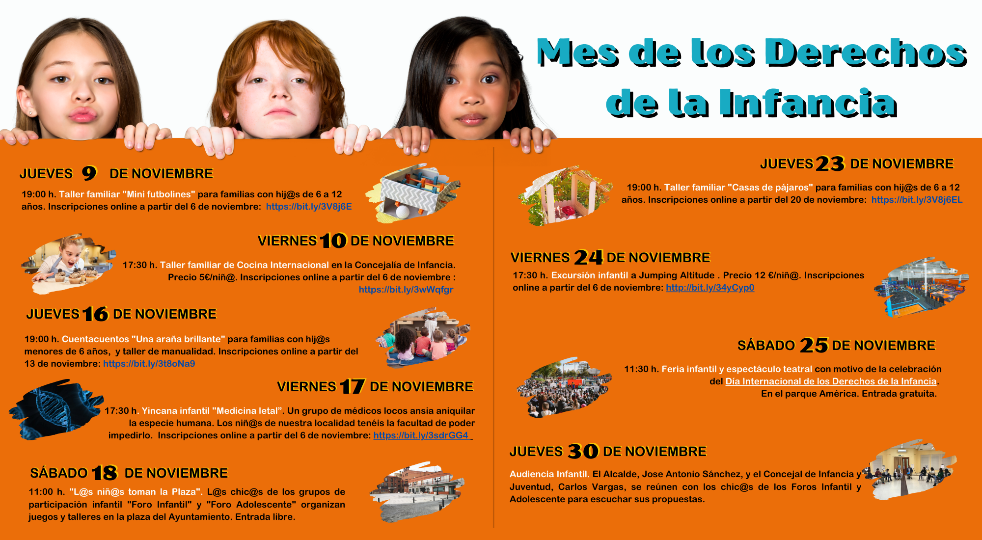 Humanes de Madrid celebra en noviembre el mes de los Derechos de la Infancia