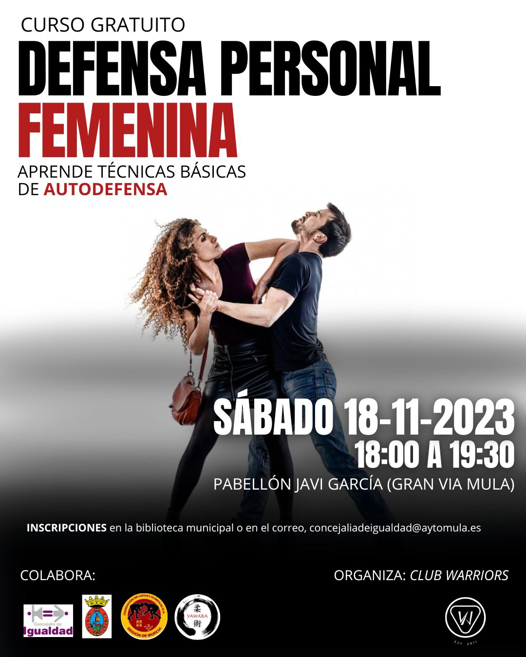 IGUALDAD | Curso gratuito "Defensa personal femenina" - 18 de noviembre