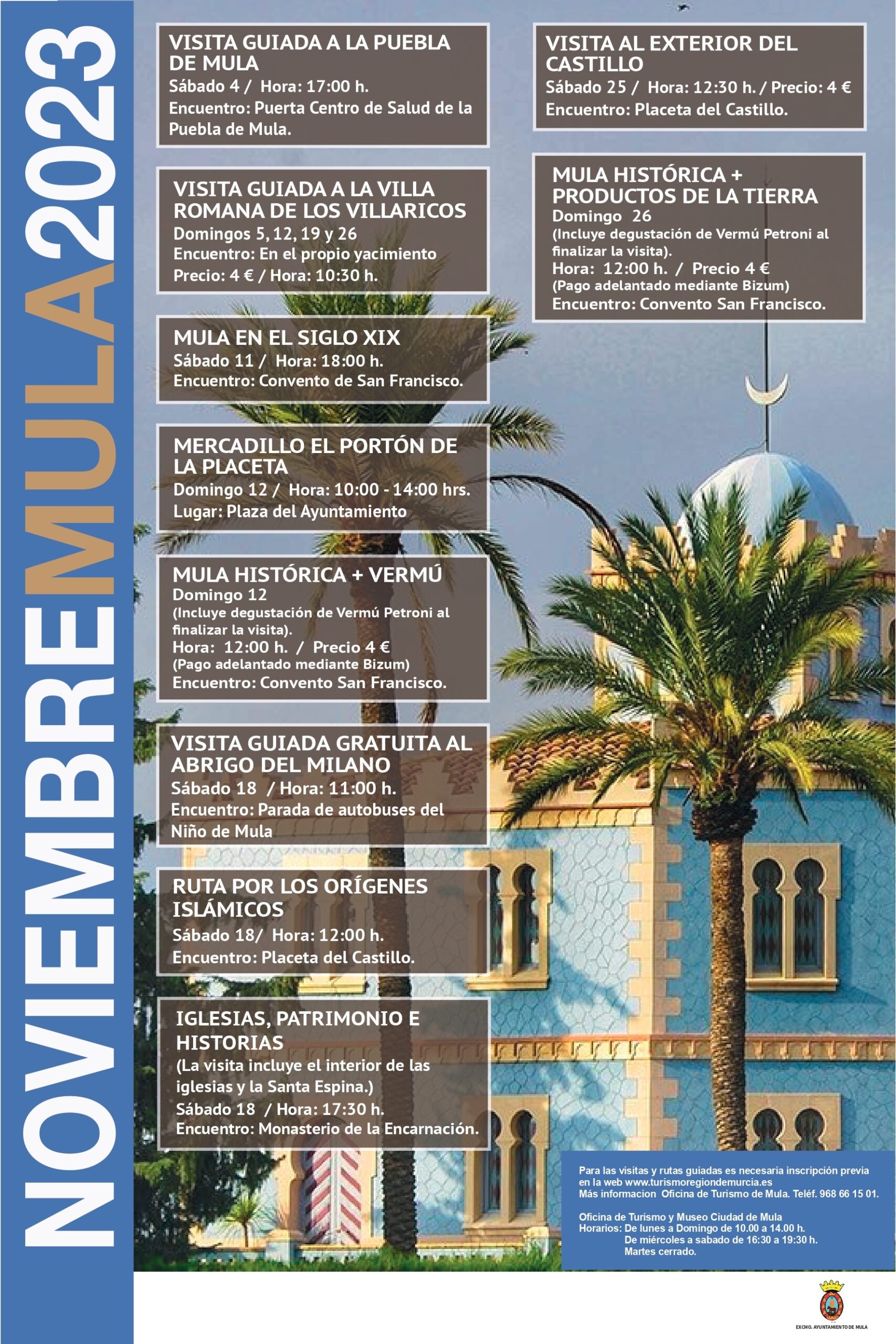 TURISMO | Programa de actividades: noviembre 2023
