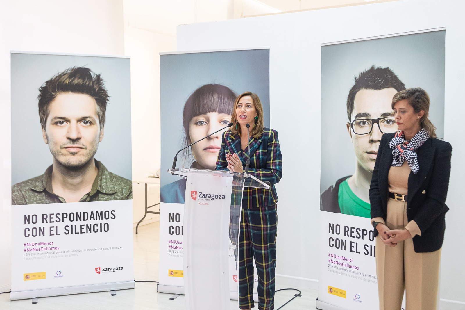 Zaragoza atiende este año a 844 mujeres por violencia de género y anima a alzar la voz contra esta lacra. Noticia. Ayuntamiento de Zaragoza