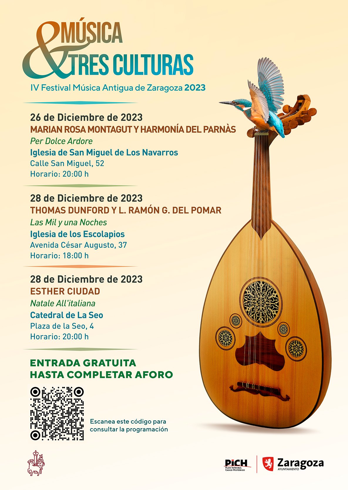 El IV Festival de Música Antigua ofrece tres conciertos, uno de ellos en la Seo. Noticia. Ayuntamiento de Zaragoza