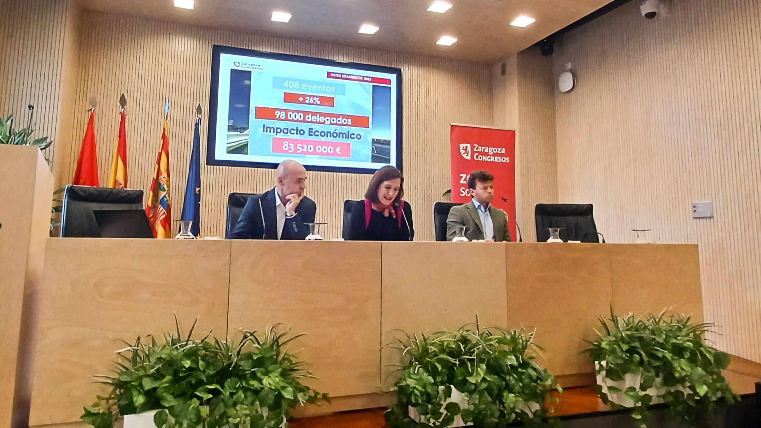 El impacto económico de los congresos y los eventos profesionales en Zaragoza crece un 39% y supera los 83'5 millones de euros. Noticia. Ayuntamiento de Zaragoza