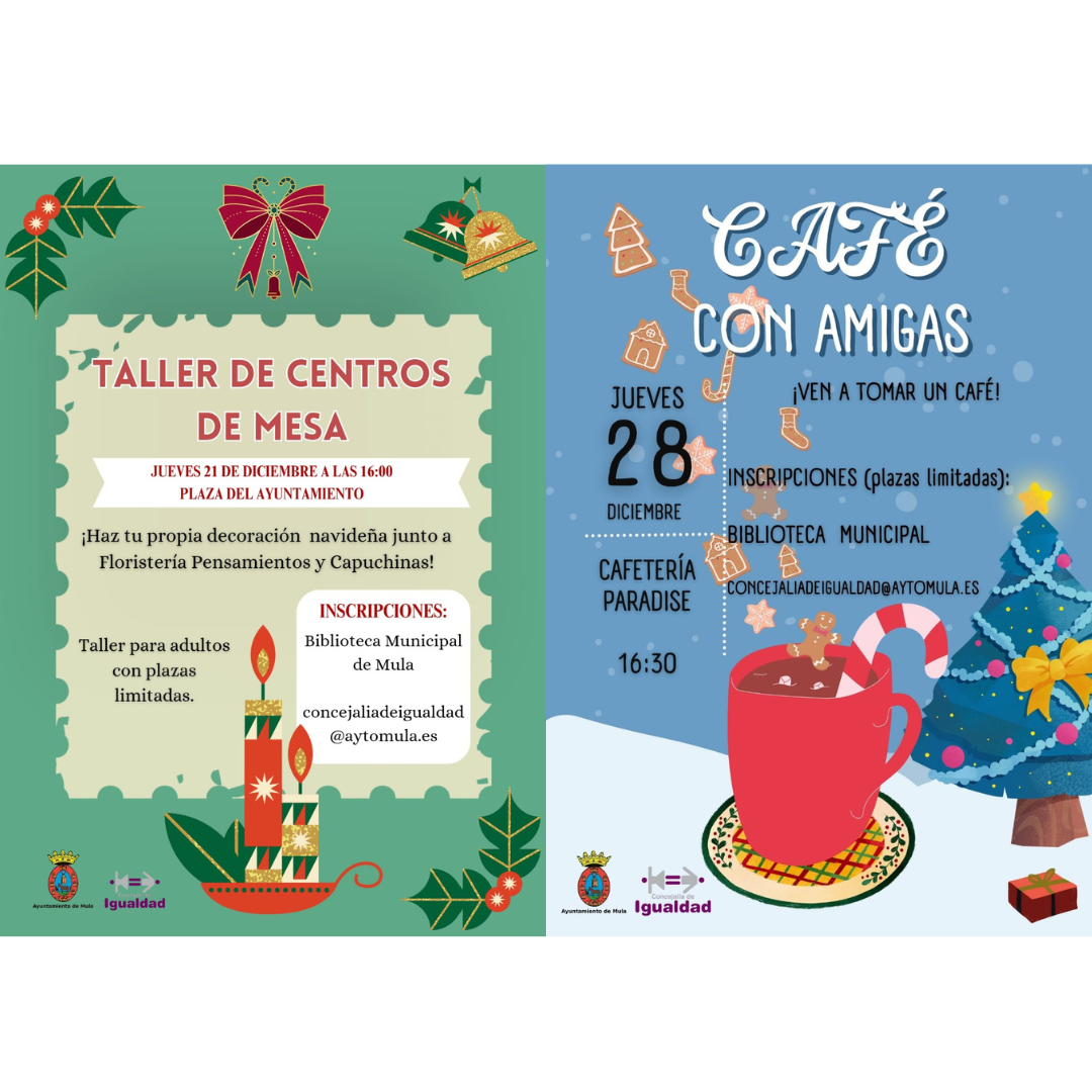 IGUALDAD| La Concejalía de Mujer e Igualdad organiza actividades de convivencia y ocio esta Navidad