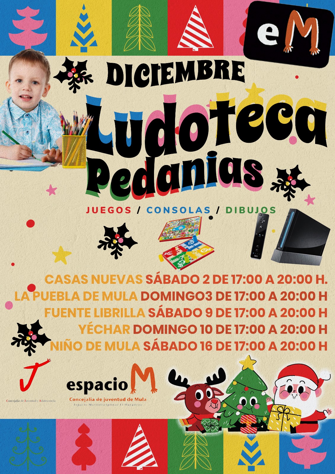 JUVENTUD| Ludoteca en pedanías este mes de diciembre