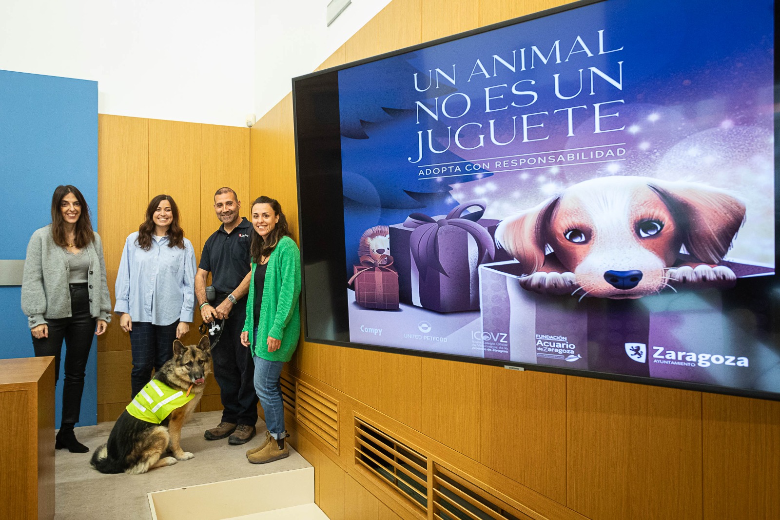 La campaña 'Un animal no es un juguete' apela a la adopción responsable de mascotas esta Navidad para evitar futuros abandonos. Noticia. Ayuntamiento de Zaragoza