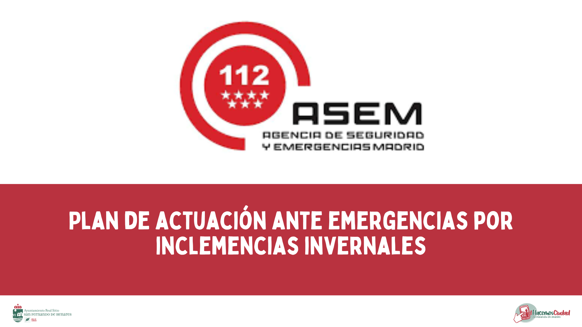 Plan de Actuación ante emergencias por Inclemencias Invernales