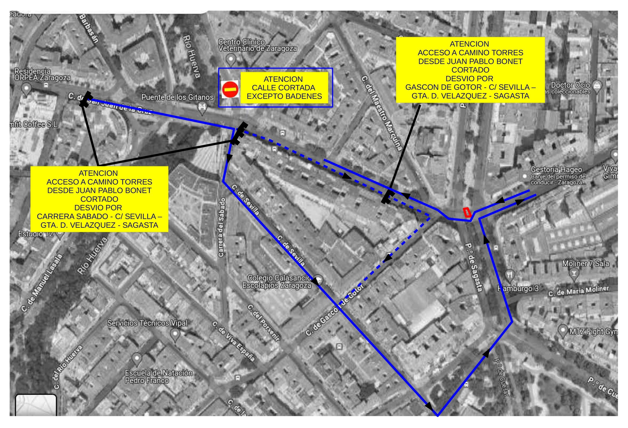 El plan de renovación de tuberías arteriales en la ciudad conllevará esta semana cambios en la movilidad en los paseos de Renovales y de Sagasta. Noticia. Ayuntamiento de Zaragoza
