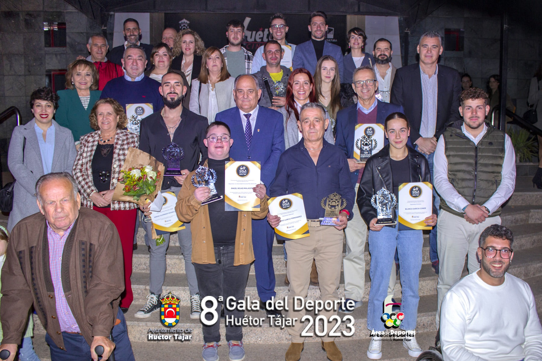 Huétor Tájar reconoce a los mejores deportistas del año y recuerda a Jorge Moreno, concejal fallecido en 2023