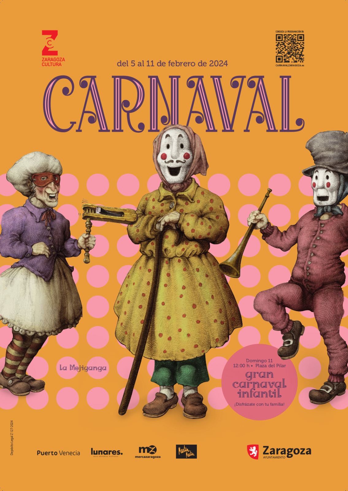 Los barrios de la ciudad avanzan el Carnaval 2024 con la visita del Conde de Salchichón y sus adláteres. Noticia. Ayuntamiento de Zaragoza