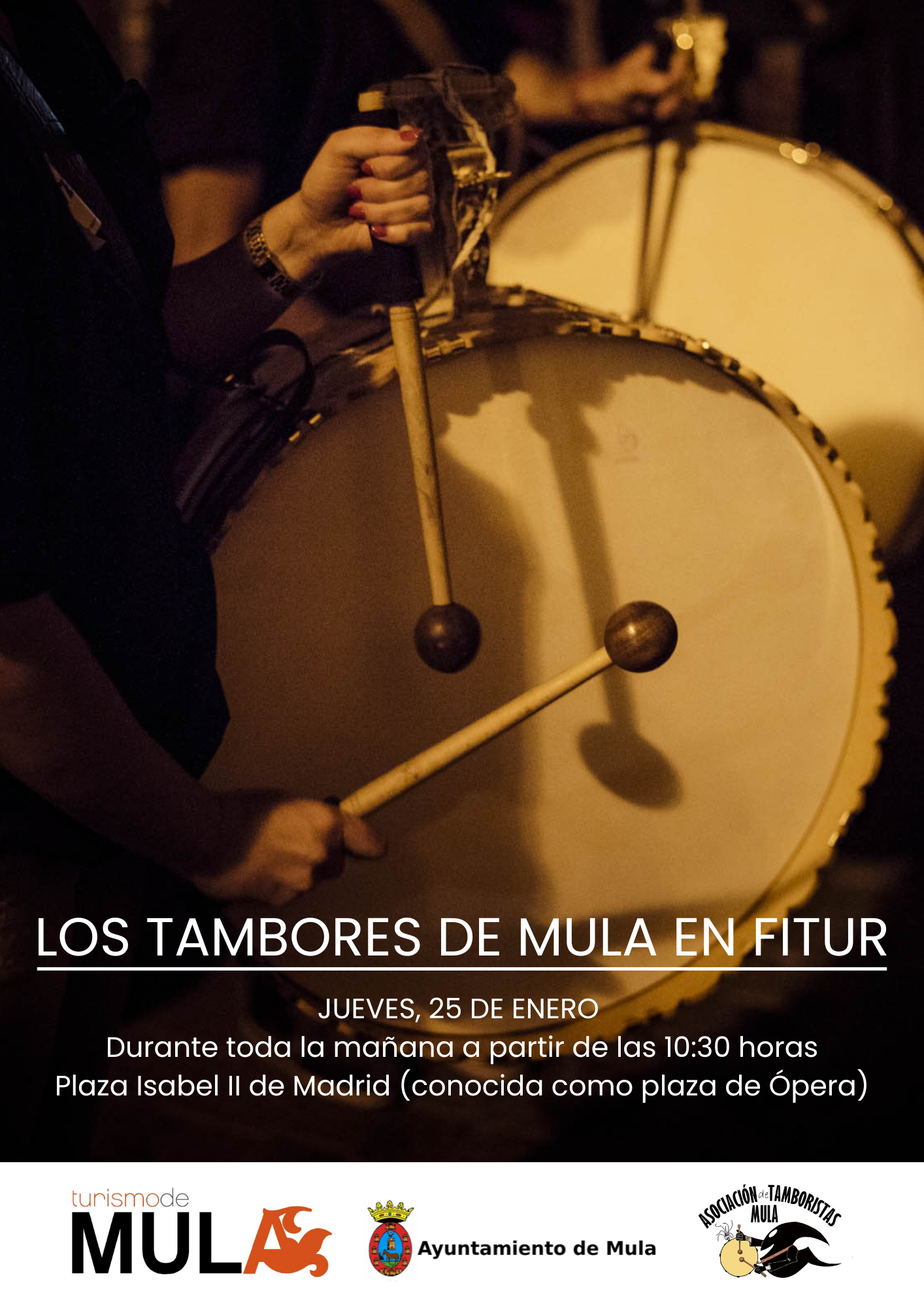 TAMBORES| Los tambores de Mula estarán en FITUR