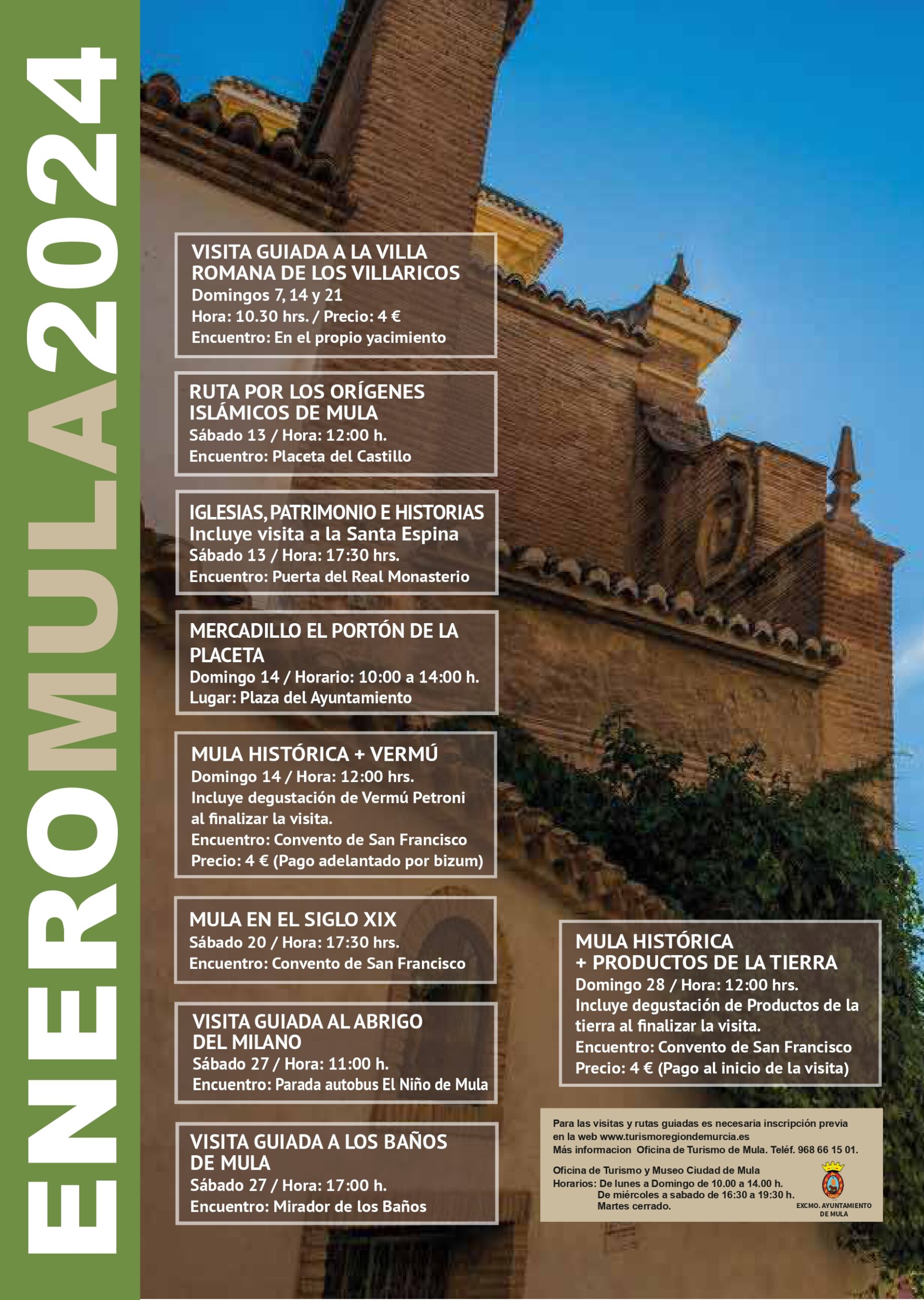 TURISMO| Programa de actividades de enero