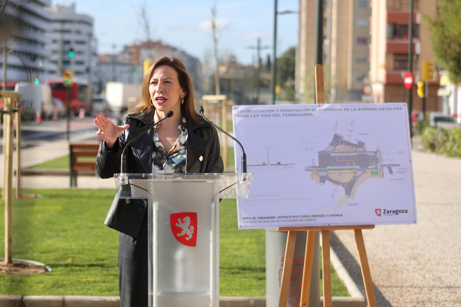 El Ayuntamiento de Zaragoza pone en servicio la reforma integral de la primera fase de la avenida de Cataluña e impulsa la segunda parte. Noticia. Ayuntamiento de Zaragoza