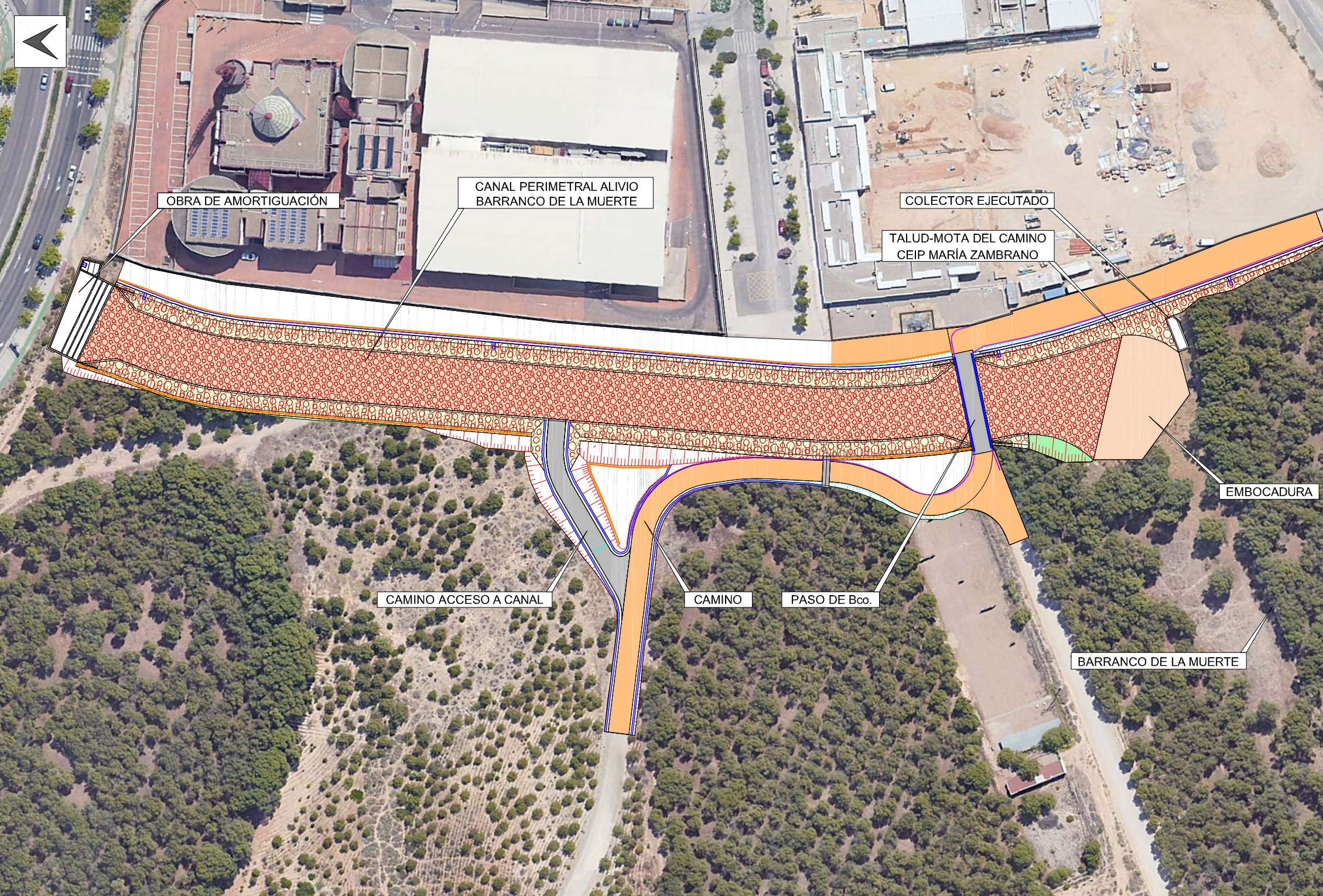 El Ayuntamiento sacará a información pública el proyecto del canal perimetral en el Barranco de la Muerte para minimizar los efectos de las tormentas. Noticia. Ayuntamiento de Zaragoza
